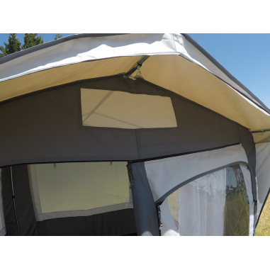 SOPLAIR Abri Extérieur Eldorado 200 x 150 cm Fenêtres avec Moustiquaires Camping