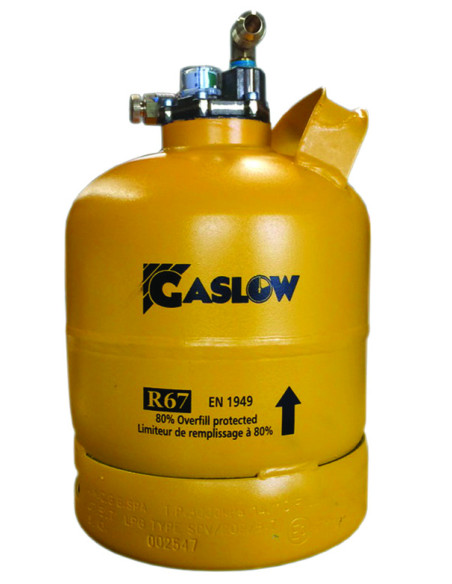 GASLOW Réservoir GPL rechargeable R67 2,7kg Camping Car