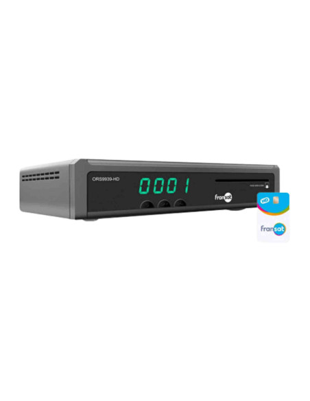OPTEX ORS9939HD Récepteur / Décodeur TV Satellite HD enregistreur USB + Carte Fransat PC7 (Satellite Eutelsat)