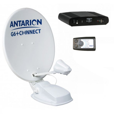 ANTARION Parabole Satellite Automatique 72cm + Positionneur Camping Car