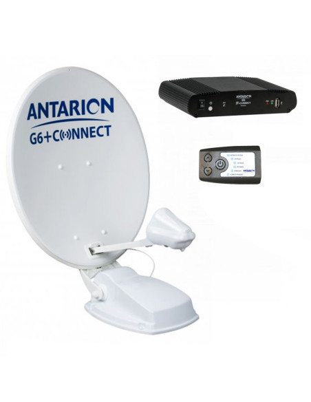 ANTARION Parabole Satellite Automatique 72cm + Positionneur Camping Car