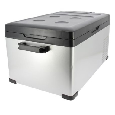 Pack EZA Glacière A Compression 25L 12/24/230 Volts Portable Camping-Car Bateau Voiture + Adaptateur 12/220 Volts Pour Glacière