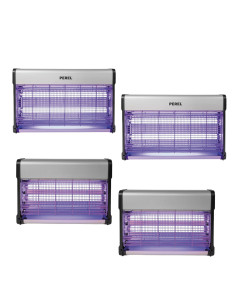 Pack PEREL 2 x Destructeur d'Insectes Electrique 30W + 2 x Destructeur d'Insectes Electrique 20W 80m2 Anti-Moustiques