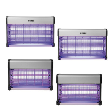 Pack PEREL 2 x Destructeur d'Insectes Electrique 30W + 2 x Destructeur d'Insectes Electrique 20W 80m2 Anti-Moustiques