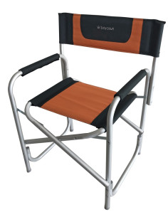 BAYASUN Fauteuil Director Noir / Orange 50 x 16 x 85 cm 2