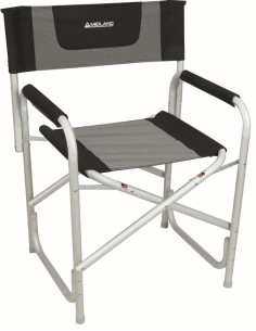 MIDLAND Fauteuil Director Noir / Chiné 50 x 16 x 85 cm