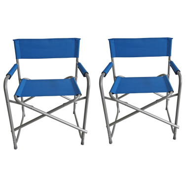 Pack 2 x Fauteuil Director En Acier 10,5 x 48 x 79 cm