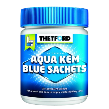Pack 4 THETFORD Aqua-Kem Bleu x 15 Sachets Traitement Des Matières