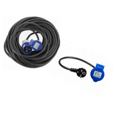 Pack HABA Rallonge Néoprène CEE 17 30 m x 1.5mm2 Raccordement+ HABA Rallonge Néoprène CEE 17 30 m x 1.5mm2 Raccordement