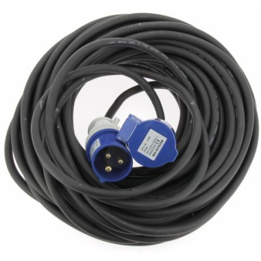 Pack HABA Rallonge Néoprène CEE 17 30 m x 1.5mm2 Raccordement+ ANTARION Adaptateur Femelle P17 230V 1.5M Pour Camping-Car
