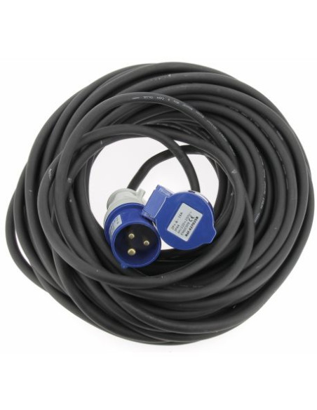 Pack HABA Rallonge Néoprène CEE 17 30 m x 1.5mm2 Raccordement+ ANTARION Adaptateur Femelle P17 230V 1.5M Pour Camping-Car