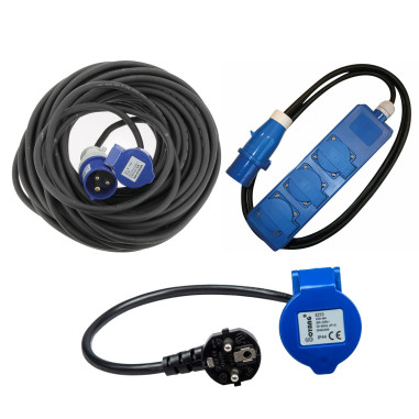 Pack HABA 17 Rallonge Néoprène + ANTARION Adaptateur P17 + HABA Rallonge Multiprise 1,5m