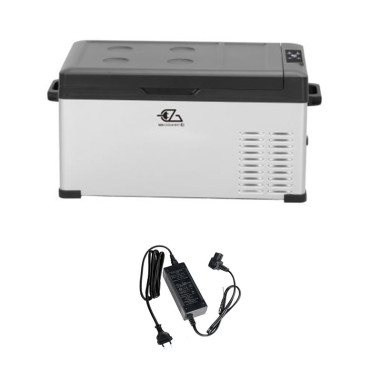 Pack EZA Glacière A Compression 25L 12/24/230 Volts Portable + Adaptateur Camping