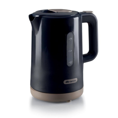 ARIETE Bouilloire Noire 1.7L 2200W Socle sans fil 360° Arrêt Automatique
