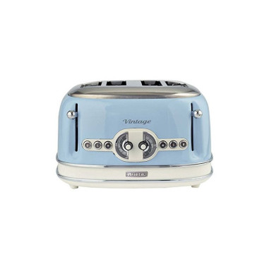 Pack ARIETE Bouilloire Electrique 1L Sans Fil 1630W + Grille-pain 4 Fentes 1600W Bleu Rétro