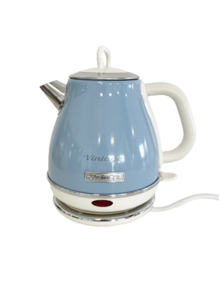 Pack ARIETE Bouilloire électrique 1L + Grille-Pain Acier Bleu Vintage Rétro