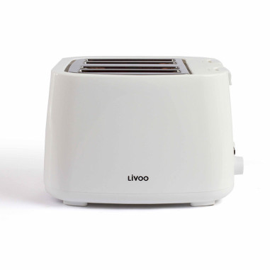 LIVOO Grille-Pain Toaster Blanc 750W 4 Fentes
