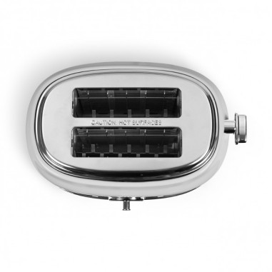 LIVOO Grille-pain 2 Fentes Multifonction 6 Niveaux Rétro Blanc