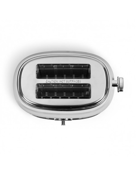 LIVOO Grille-pain 2 Fentes Multifonction 6 Niveaux Rétro Blanc