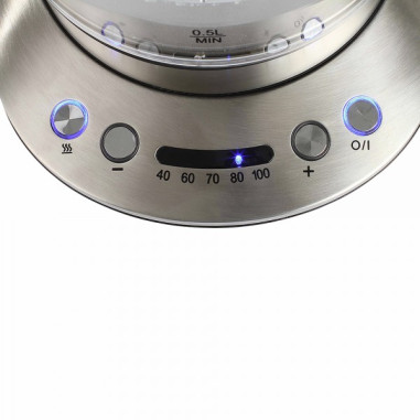 Pack LIVOO Cafetière Filtre 1.5 900W + Bouilloire Electrique 1.7L 2200W Gris