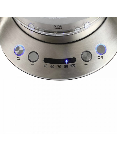 Pack LIVOO Cafetière Filtre 1.5 900W + Bouilloire Electrique 1.7L 2200W Gris