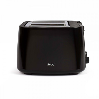 Pack LIVOO Cafetière Filtre 1.5 900W + Grille-Pain4 Fentes 7 Positions Tiroir Ramasse-miettes Noir