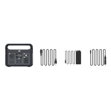VIGORPOOL Batterie Powerstations Lake 300 300W Projecteur LED Intégré Camping-Car