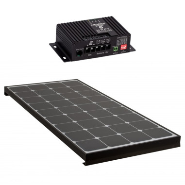 PACK ANTARION BLACK BOOSTER 170W Seul Panneau solaire Camping Car + Kit de pose Régulateur de charge