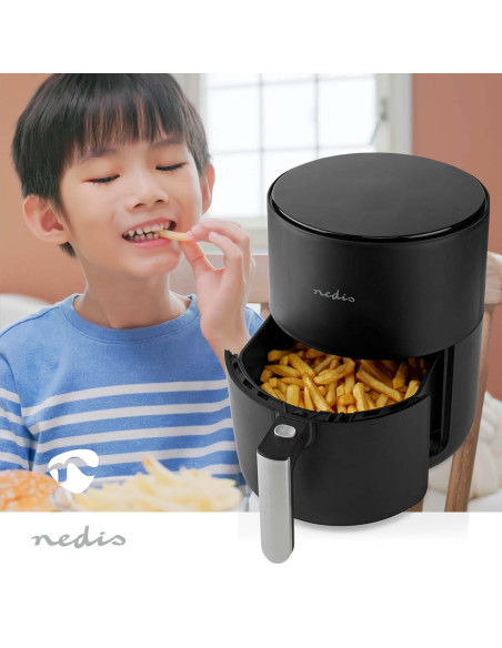 NEDIS Friteuse 1.5l 1500w noir Air fryer KAAF140BK