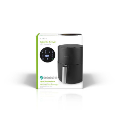NEDIS Friteuse 1.5l 1500w noir Air fryer KAAF140BK