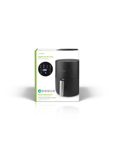 NEDIS Friteuse 1.5l 1500w noir Air fryer KAAF140BK