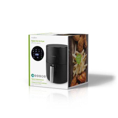 NEDIS Friteuse 1.5l 1500w noir Air fryer KAAF140BK