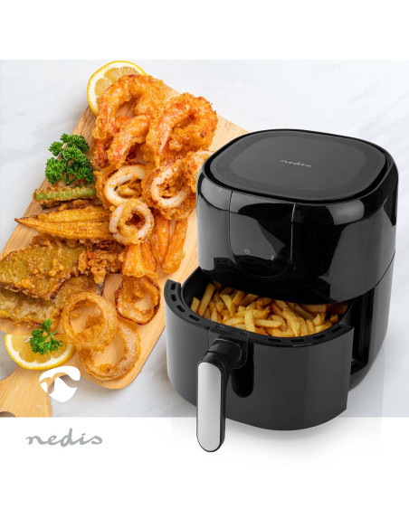 NEDIS KAAF150BK Air Fryer 4L Minuteur 60 min 8 Programmes