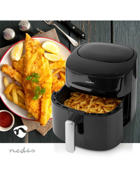 Nedis Friteuse à air chaud 7.2L sans huile 1800W Air Fryer