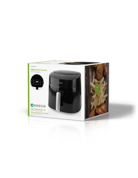 Nedis Friteuse à air chaud 7.2L sans huile 1800W Air Fryer