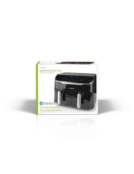 NEDIS KAAF310BK Double Air Fryer 2800w 7l