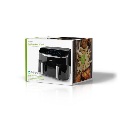 NEDIS KAAF310BK Double Air Fryer 2800w 7l
