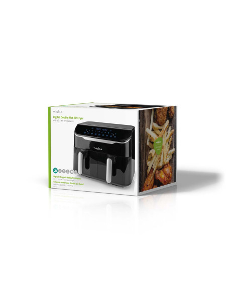 NEDIS KAAF310BK Double Air Fryer 2800w 7l