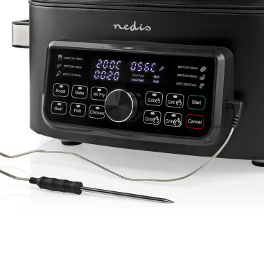NEDIS Friteuse 6l 1600w noir Air Fryer KAAFG600BK