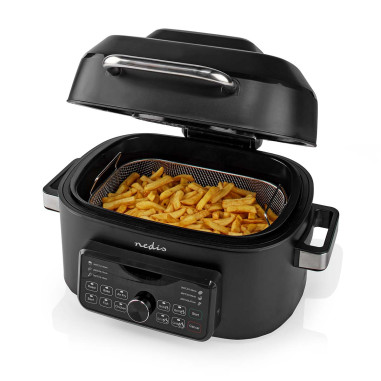 NEDIS Friteuse 6l 1600w noir Air Fryer KAAFG600BK