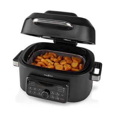 NEDIS Friteuse 6l 1600w noir Air Fryer KAAFG600BK