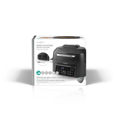 NEDIS Friteuse 6l 1600w noir Air Fryer KAAFG600BK