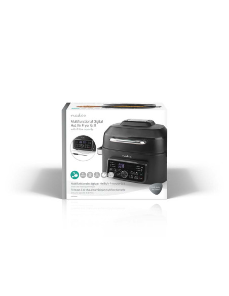NEDIS Friteuse 6l 1600w noir Air Fryer KAAFG600BK