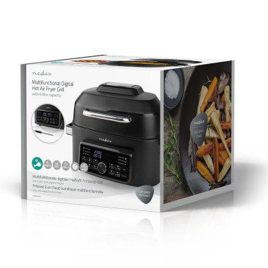 NEDIS Friteuse 6l 1600w noir Air Fryer KAAFG600BK