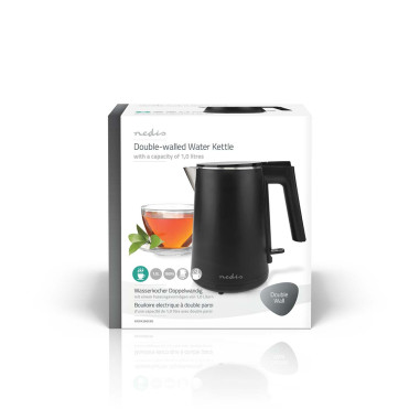 NEDIS KAWK360EBK Bouilloire électrique 1L Plastique Noir