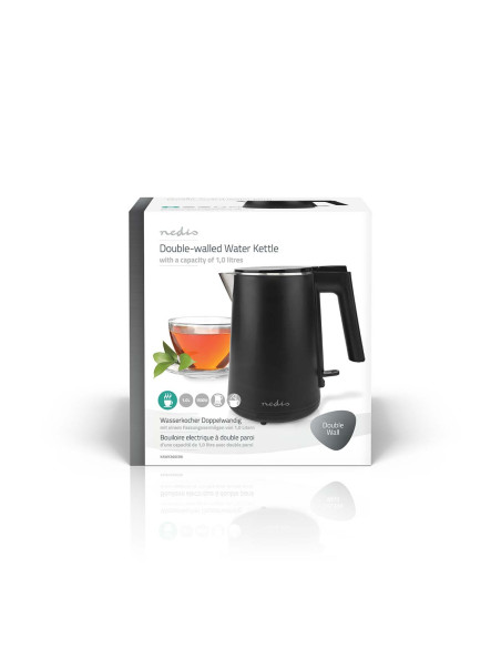 NEDIS KAWK360EBK Bouilloire électrique 1L Plastique Noir