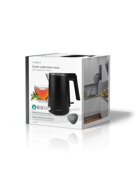 NEDIS KAWK360EBK Bouilloire électrique 1L Plastique Noir