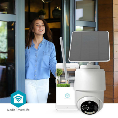 Caméra extérieure SmartLife  4G  Full HD 1080p  Inclinaison du panoram