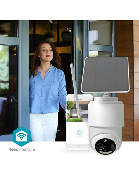 Caméra extérieure SmartLife  4G  Full HD 1080p  Inclinaison du panoram