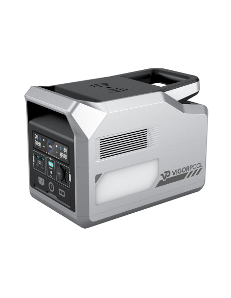 VIGORPOOL Batteries Lithium Portables 1200W Alimenter jusqu'à 12 Appareils Simultanément